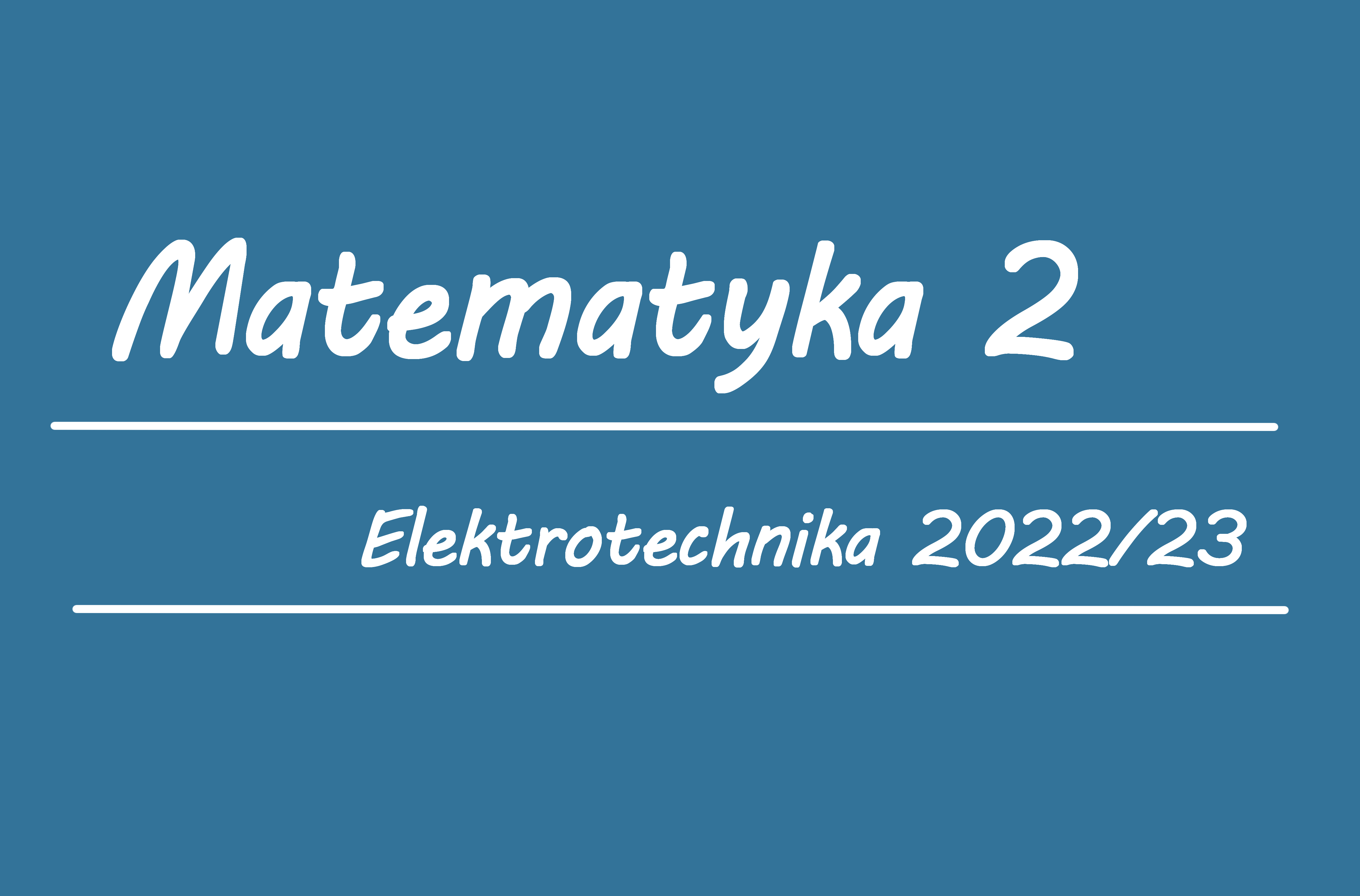 Elektrotechnika 2022/23, Matematyka 2