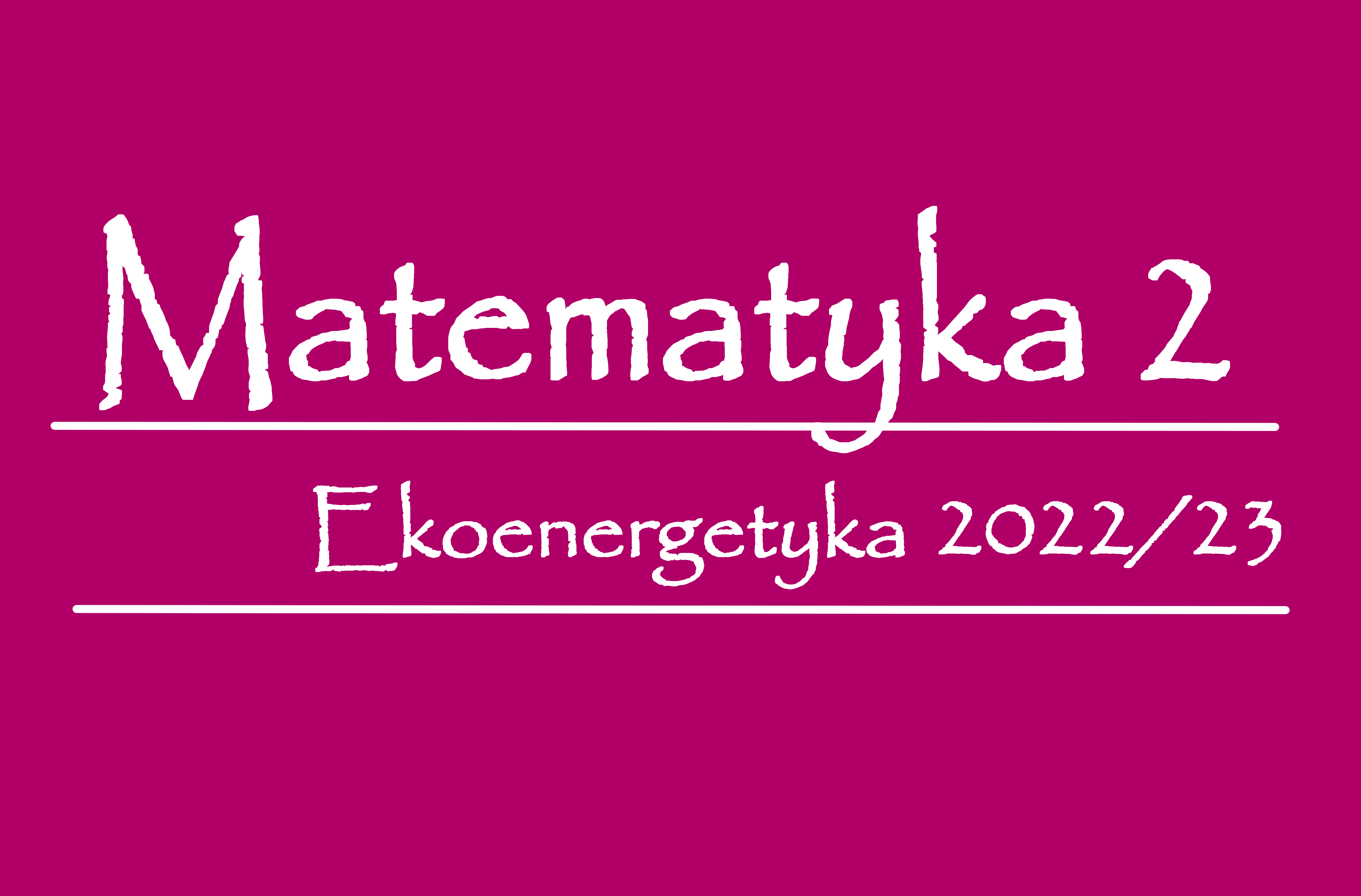 Ekoenergetyka 2022/23, Matematyka 2